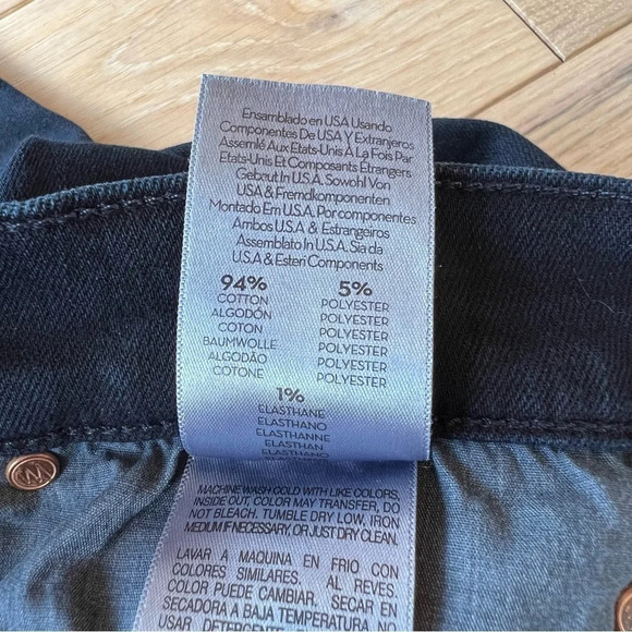 Mother The Stunner Zip Two Step Fray Hem Jeans Holding Hands 32 Classic Edgy - Picture 9 of 9